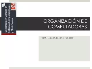 organizaci n de computadoras