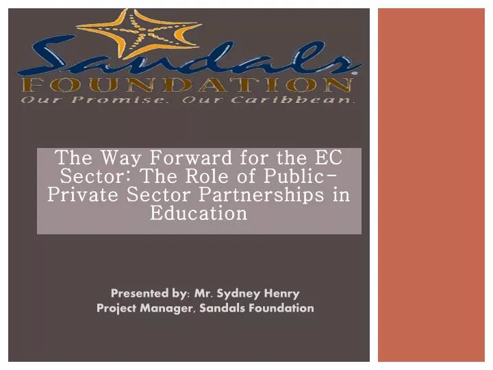 the way forward for the ec sector the role of public private sector partnerships in education