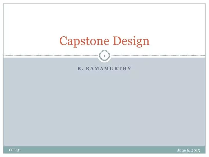 capstone design