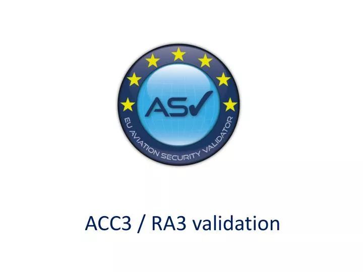 acc3 ra3 validation