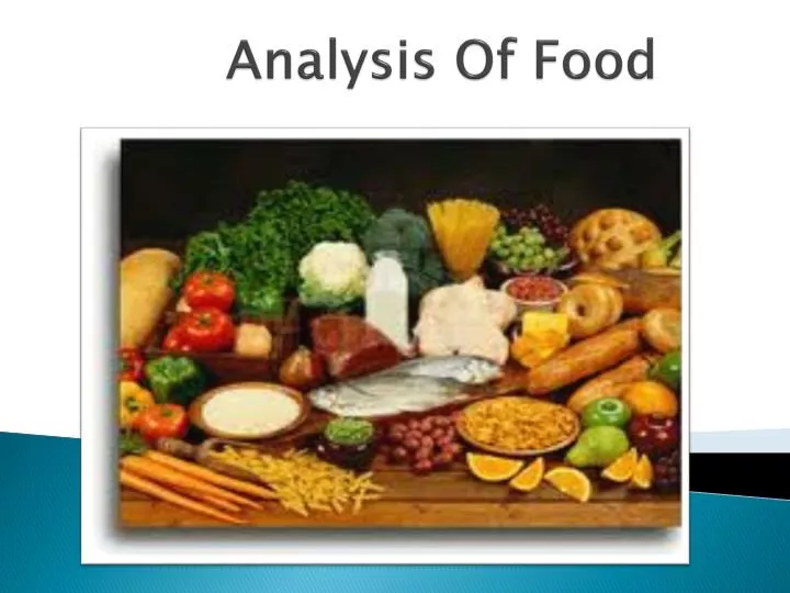 analysis of food