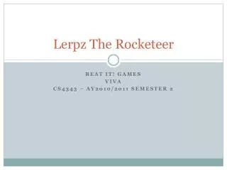 Lerpz The Rocketeer