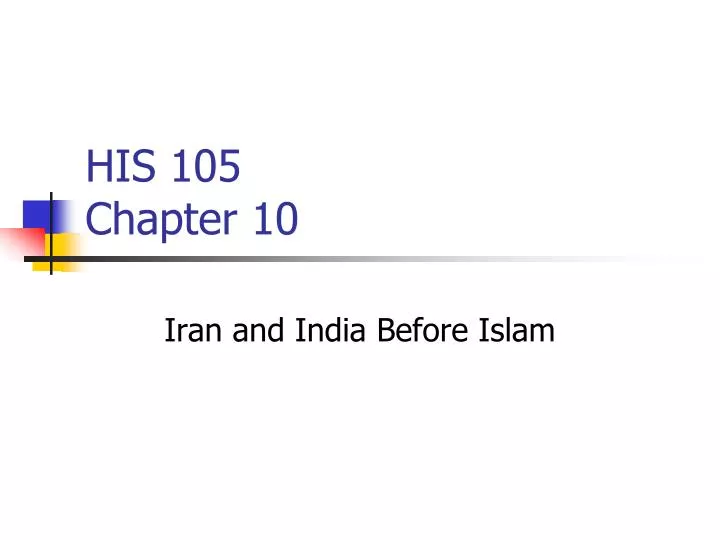 his 105 chapter 10