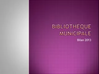 biblioth que municipale