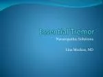 Essential Tremor - slide 1