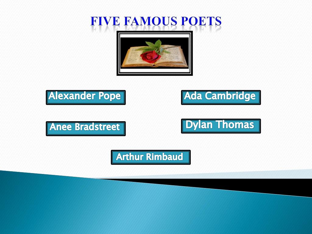 PPT - Five Famous Poets PowerPoint Presentation, free download - ID:2246558