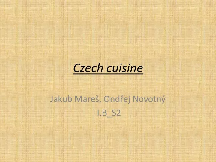 czech cuisine
