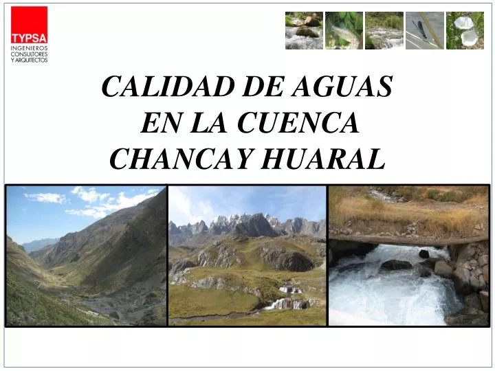 calidad de aguas en la cuenca chancay huaral