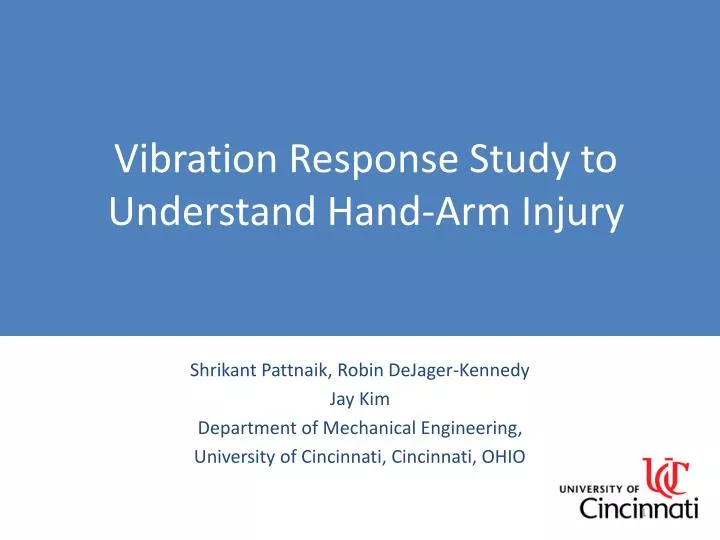 vibration response study to understand hand arm injury