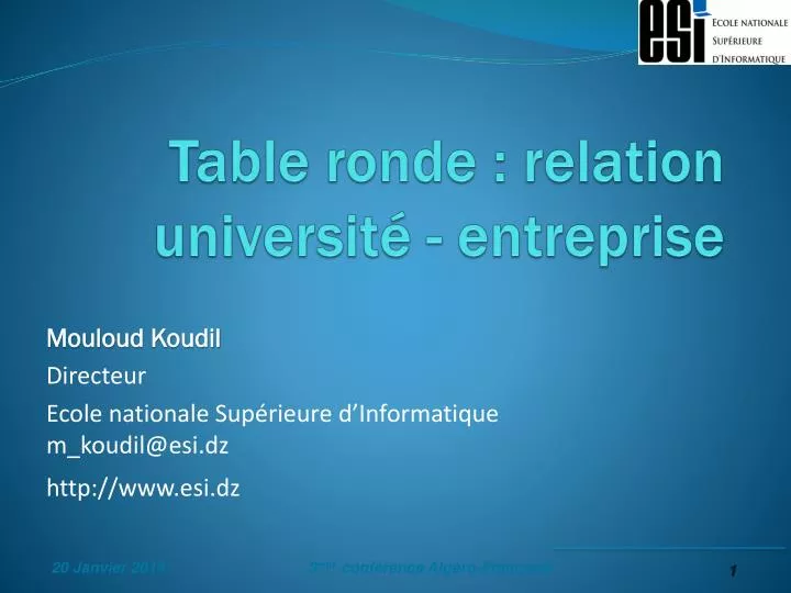 table ronde relation universit entreprise
