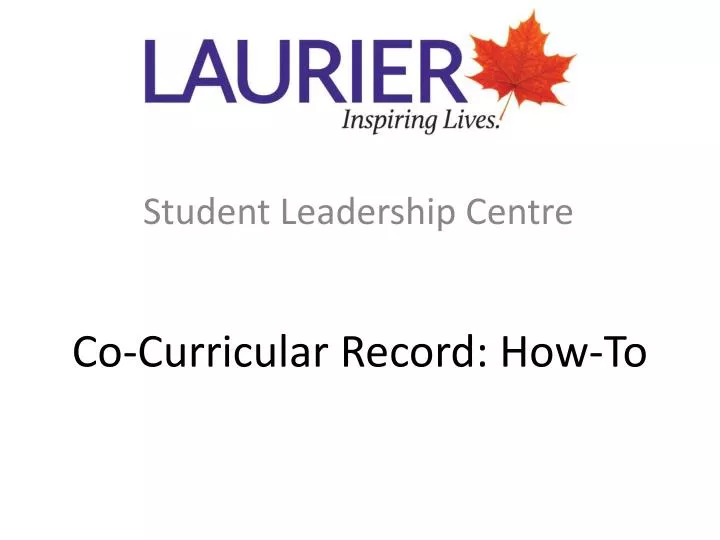 co curricular record how to