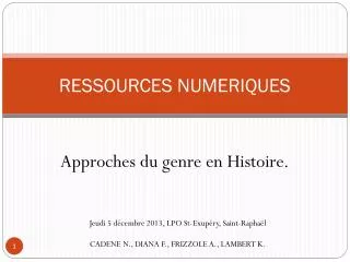 ressources numeriques