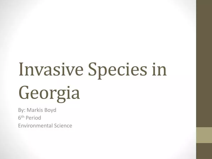 invasive species in georgia