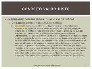 conceito valor justo