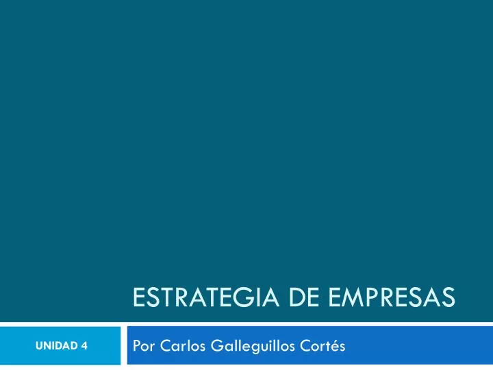 estrategia de empresas