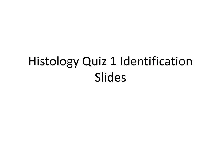 histology quiz 1 identification slides