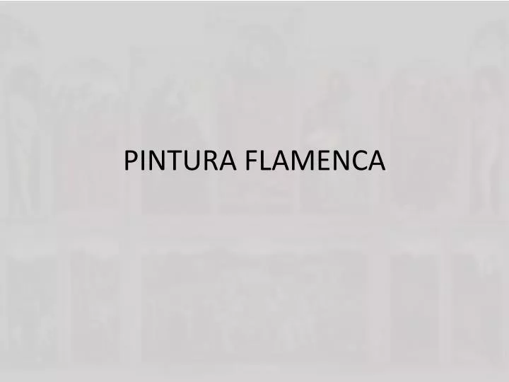 pintura flamenca