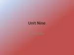 Unit Nine - slide 1