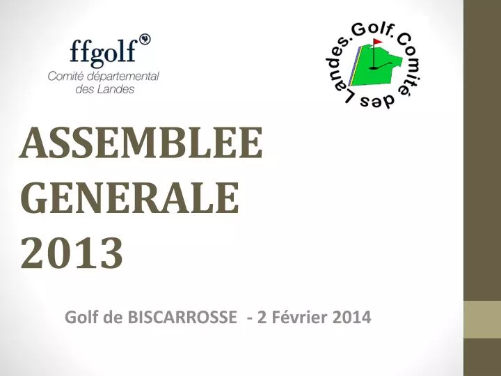 a ssemblee generale 2013