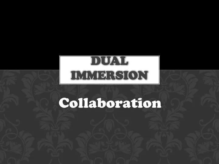 dual immersion