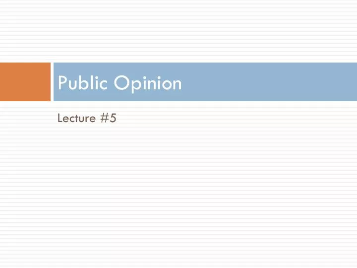 public opinion