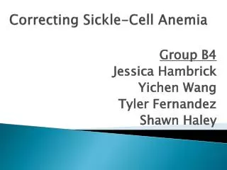 Correcting Sickle-Cell Anemia