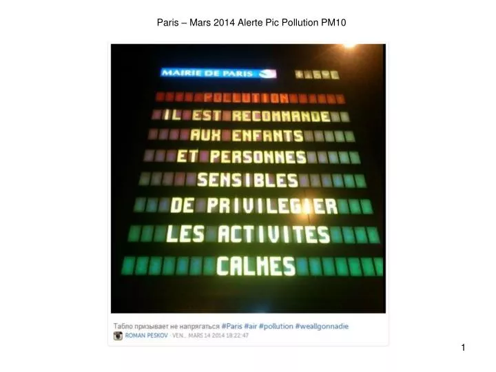 paris mars 2014 alerte pic pollution pm10