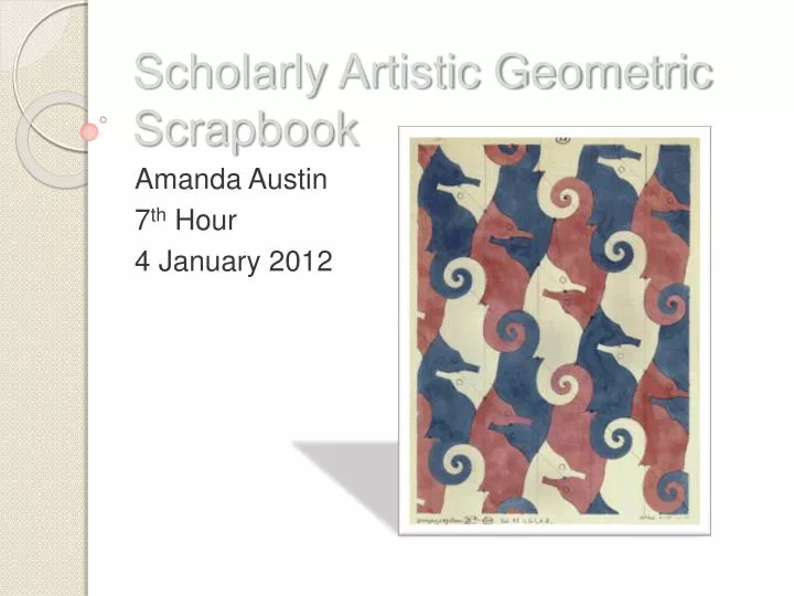 scholarly artistic geometric scrapbook