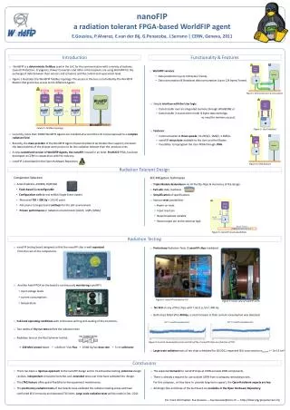 nanoFIP a radiation tolerant FPGA-based WorldFIP agent