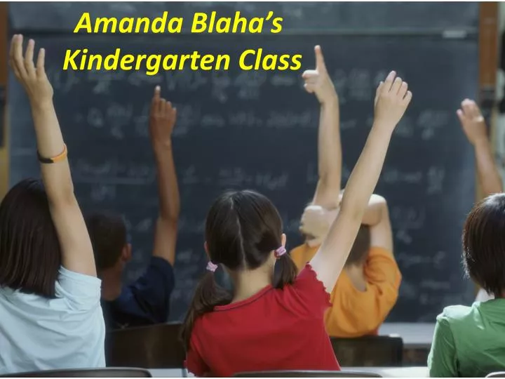 amanda blaha s kindergarten class