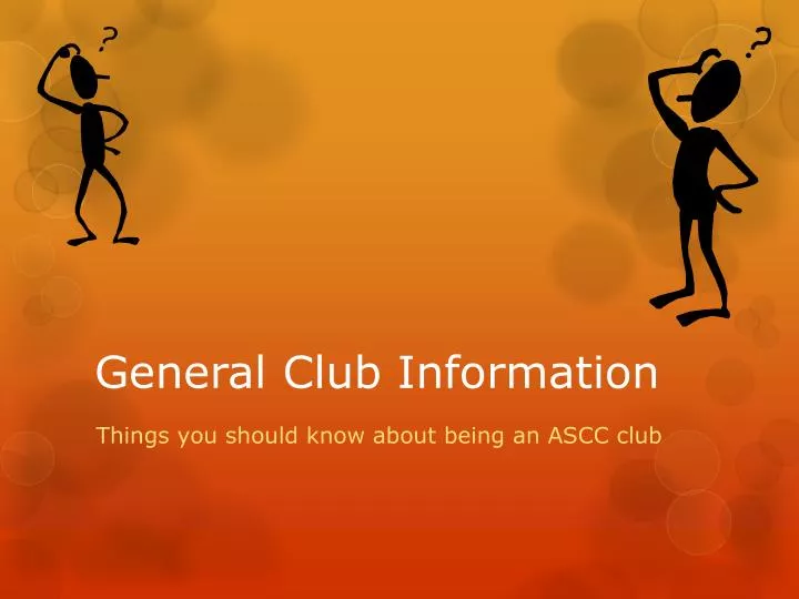 general club information