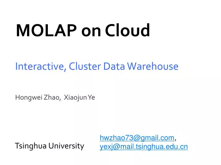 molap on cloud