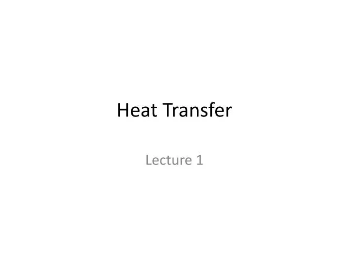 heat transfer