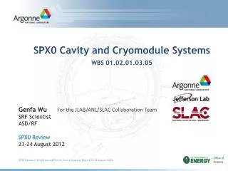 SPX0 Cavity and Cryomodule Systems WBS 01.02.01.03.05
