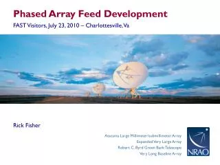 Phased Array Feed Development