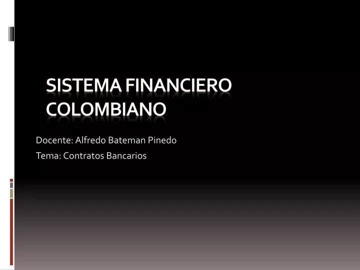 sistema financiero colombiano