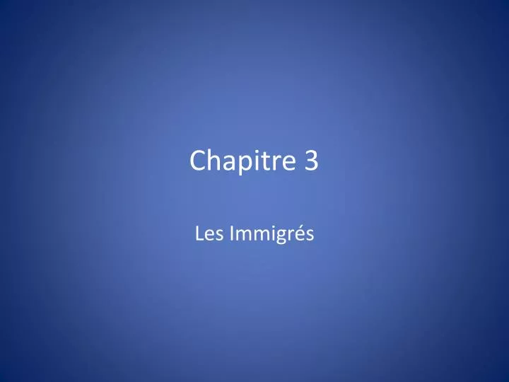 chapitre 3