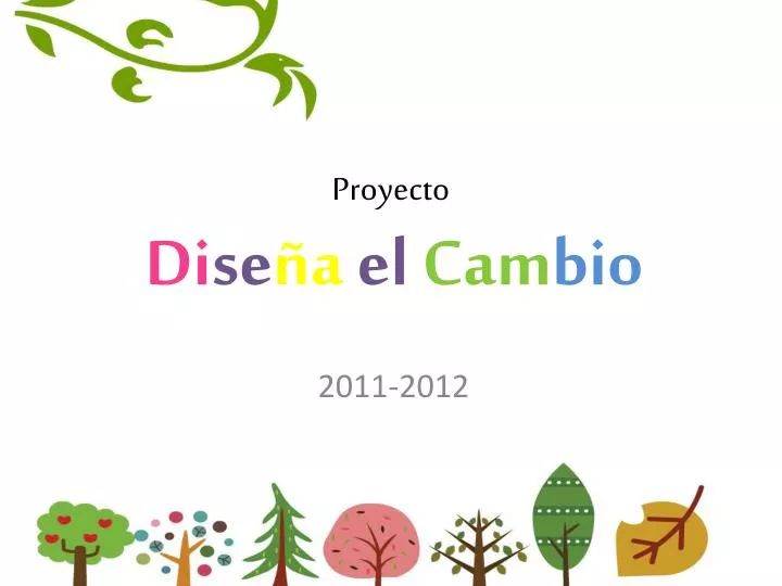 proyecto di se a el cam bio