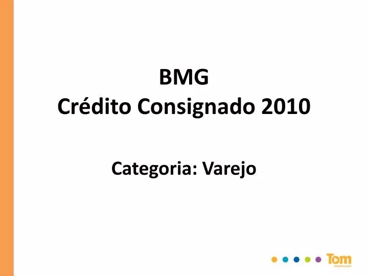 bmg cr dito consignado 2010