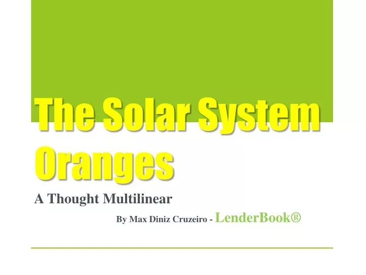 the solar system oranges