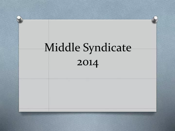 middle syndicate 2014