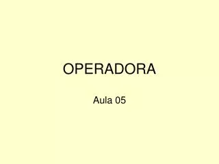 operadora
