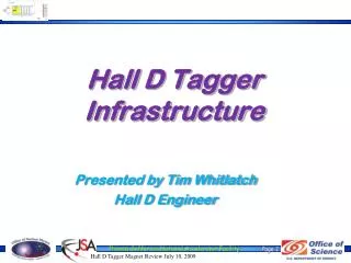 Hall D Tagger Infrastructure