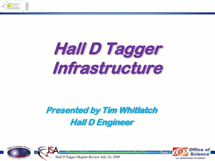 hall d tagger infrastructure