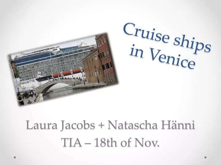 cruise ships in venice