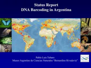 Status Report DNA Barcoding in Argentina
