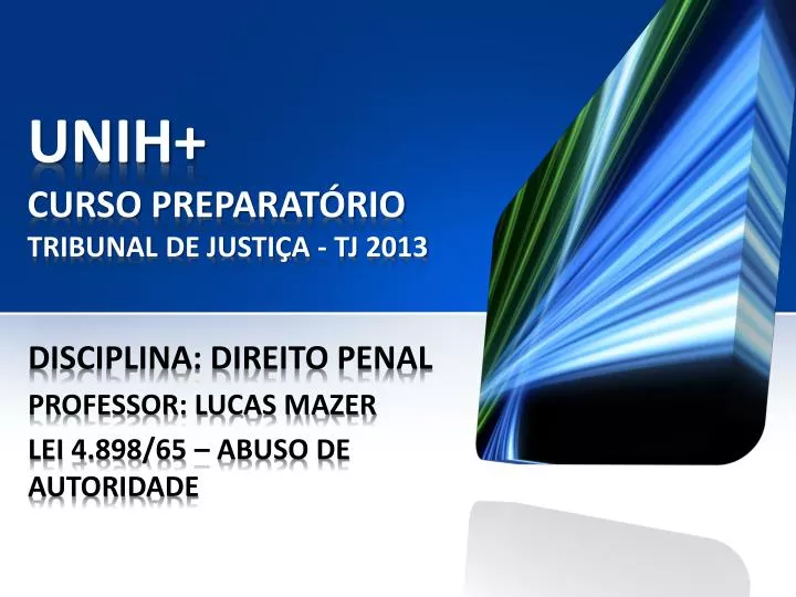 unih curso preparat rio tribunal de justi a tj 2013