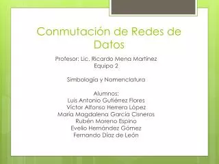 conmutaci n de redes de datos