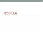 Rodilla - slide 1
