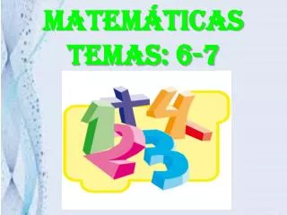 matem ticas temas 6 7